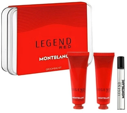 Picture of SET MONT BLANC Legened Red MINIATURA EDP spray 7,5ml +FACE CREAM 30ml + CLEANSING GEL 30ml
