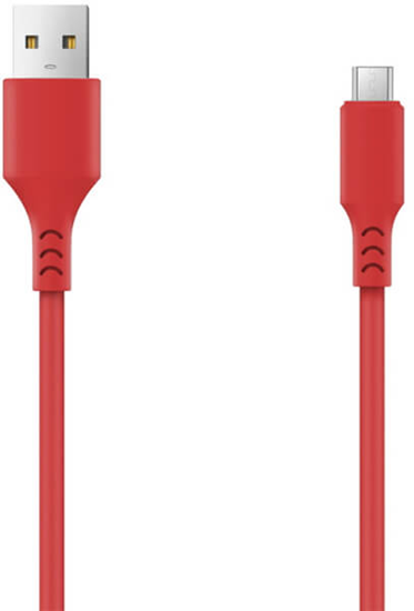 Picture of Setty  kabelis USB- microUSB 1.8 m 2A sarkans