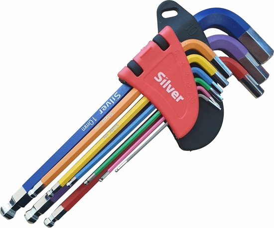 Picture of Silver IMBUS 9szt./ KULA DUGIE 1,5-10mm /SILVER