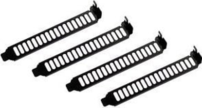 Attēls no SilverStone Zalepki do slotów kart rozszerze 4 szt. Aeroslots (SST-AEROSLOTS-B)