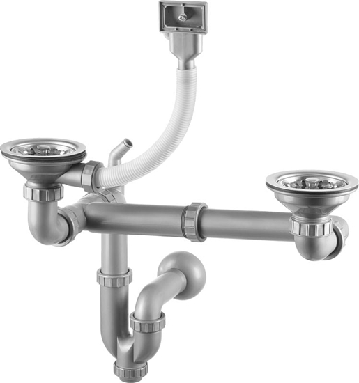 Picture of Syfon Deante Syfon rurowy podwójny 3,5" (ZXY 9956)