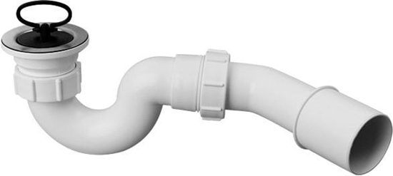 Picture of Syfon McAlpine Syfon brodzikowy z sitkiem i korkiem gumowym 52mm chrom (HC25-POL)