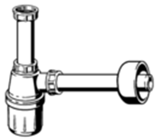 Изображение Syfon Viega butelkowy 5/4" DN32 biay (703219)