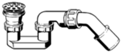 Attēls no Syfon Viega Syfon wannowy z sitkiem  (312121)