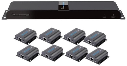 Picture of System przekazu sygnau AV Techly HDMI Extender/Splitter z IR przez RJ45 50m