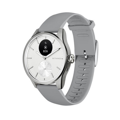 Attēls no Smartwatch WITHINGS SAS Withings Scanwatch 2 - zegarek z funkcj EKG, pomiarem pulsu i SPO2 oraz mierzeniem aktywnoci fizycznej i snu (42mm, white)