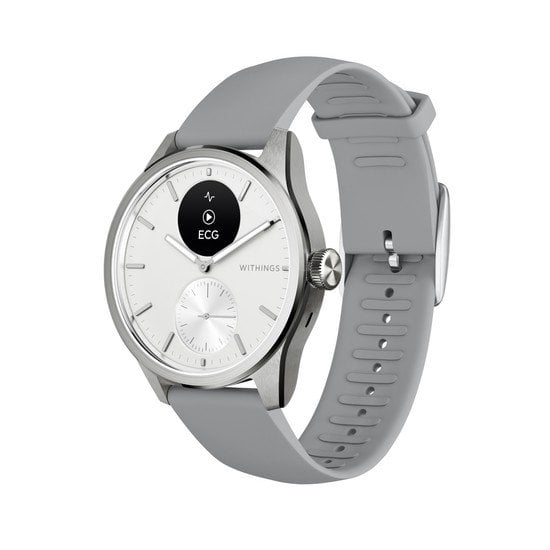 Picture of Smartwatch WITHINGS SAS Withings Scanwatch 2 - zegarek z funkcj EKG, pomiarem pulsu i SPO2 oraz mierzeniem aktywnoci fizycznej i snu (42mm, white)