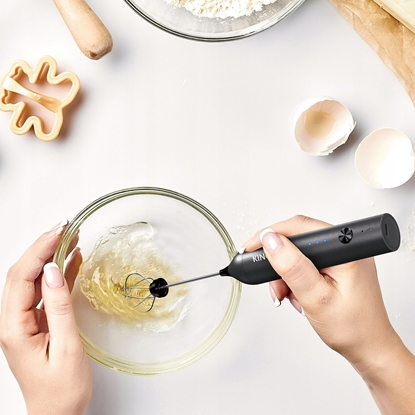 Attēls no Spieniacz do mleka KingHoff ELEKTRYCZNY MIKSER DO KOKTAJLI SPIENIACZ DO MLEKA KH-2001