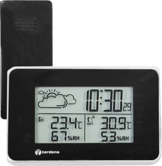 Picture of Stacja pogodowa Terdens Stacja pogodowa wywietlacz LCD z czujnikiem zewntrznym (3540)