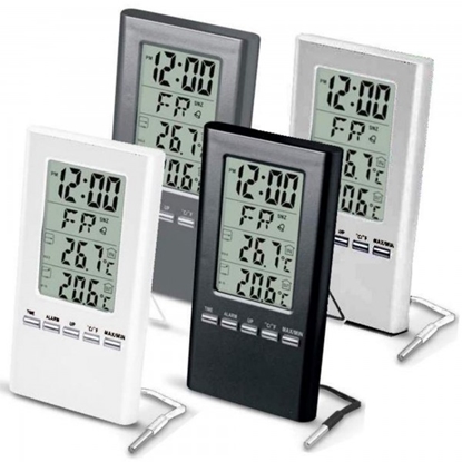 Picture of Stacja pogodowa Terdens Termometr elektroniczny zewntrzny/wewntrzny WBG z sond na przewodzie (1508)