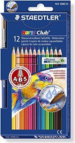 Изображение Staedtler Kredki akwarelowe 12 kolorw z pÄdzelkiem