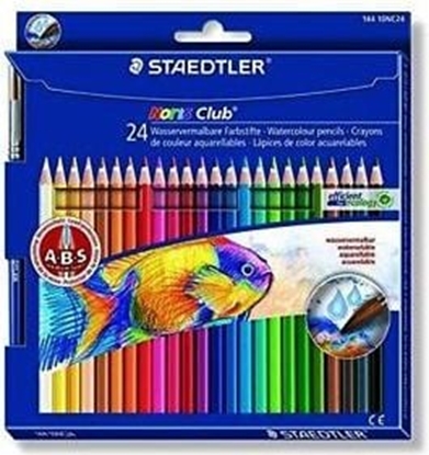 Изображение Staedtler Kredki akwarelowe 24 kolorw z pÄdzelkiem