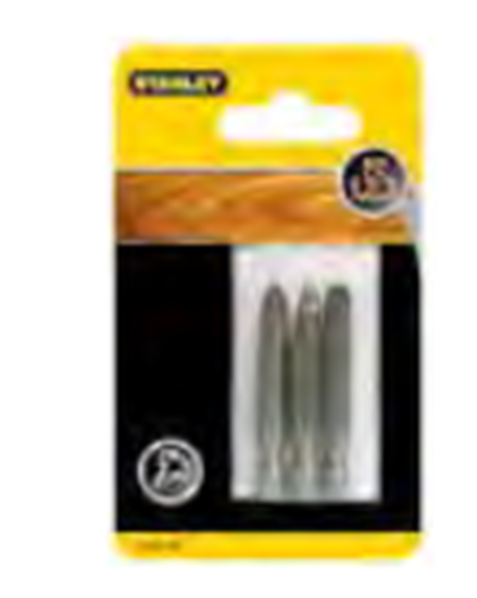 Изображение Stanley Kocówki wkrtarskie PZ1,2,3/50mm 3szt. - STA61180