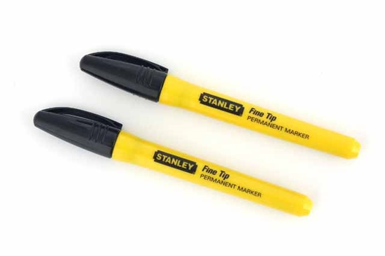 Изображение Stanley Marker Fine Tip czarny 2szt. (47-316)