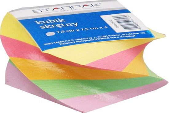Picture of Starpak Kostka skrtna kolorowa 75x75x40 (154143)