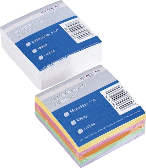 Picture of Starpak Wkad Do Kubika Biay Klejony 85x85 mm (00605)