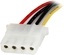 Изображение StarTech Molex - SATA, 0.3m, Wielokolorowy (LP4SATAFM12)
