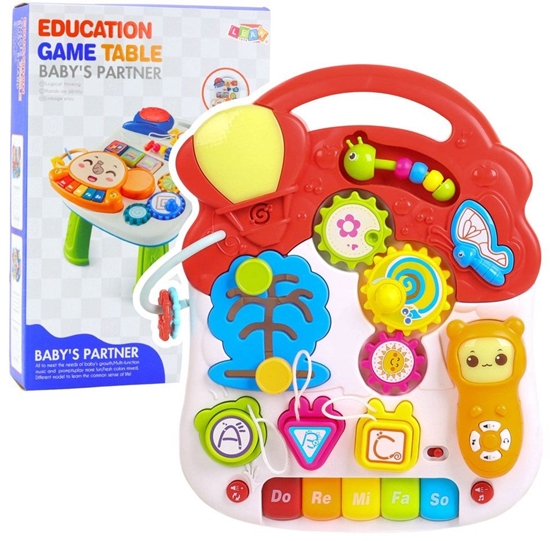 Picture of Stolik Interaktywny Edukacyjny Dla Malucha wiata Dwiki Kolorowy 6w1 EDUKAMP