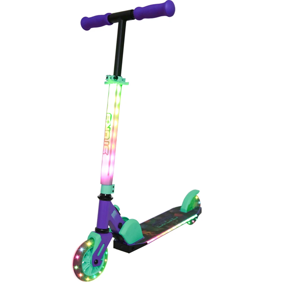 Picture of Story Everything Led Kinds salokāms bērnu skrejritenis violets/piparmētru