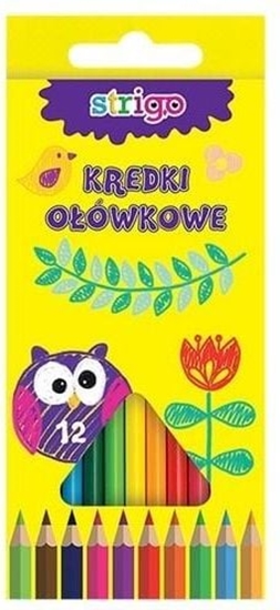 Picture of Strigo Kredki trójktne oówkowe 12 kolorów STRIGO