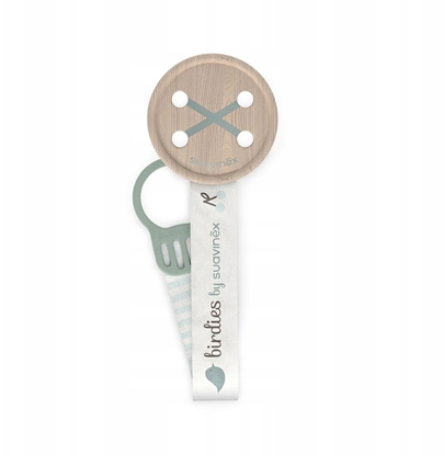 Attēls no SUAVINEX - 309123-KLIPS DO SMOCZKA Z      TASIEMK ZIELONY BIRDIES