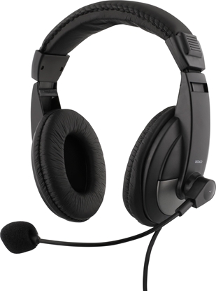 Изображение Suchawki Deltaco HL-50C Headset 40mm element USB-C volume control black / 1903683