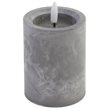 Attēls no Svece LED 7.5x12cm, akmens efektu