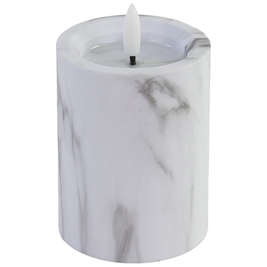 Picture of Svece LED 7.5x12cm, marmora efektu