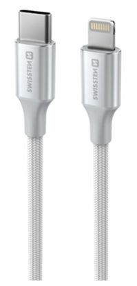 Изображение Swissten Textile II USB-C - Lightning Data and Charching Cable 1.5m