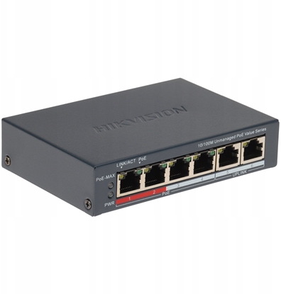 Attēls no Switch Hikvision Switch DS-3E0106P-E/M(B)