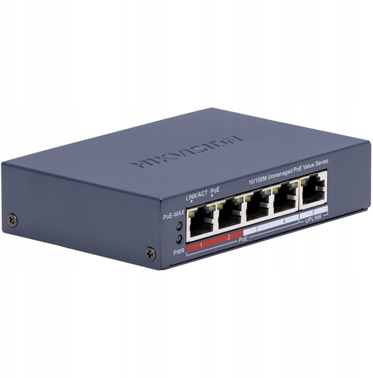 Picture of Switch Hikvision SWITCH POE DS-3E0105P-E/M(C) 4-PORTOWY
