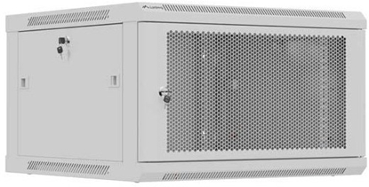 Изображение Szafa Lanberg SZAFA INSTALACYJNA RACK WISZCA 19" 6U 600X600 SZARA DRZWI PERFOROWANE (FLAT PACK)