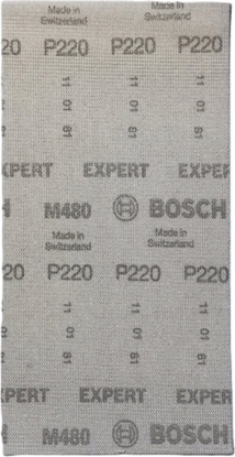 Изображение Szlifierka Bosch Bosch Expert M480 mesh structure sanding sheet 115 x 230mm, K220 (50 pieces, for orbital sanders)