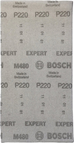 Изображение Szlifierka Bosch Bosch Expert M480 mesh structure sanding sheet 115 x 230mm, K220 (50 pieces, for orbital sanders)