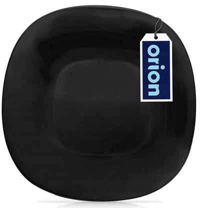 Изображение Talerz deserowy szklany czarny LUNA 20.5x20.5x1.8cm ORION 129549