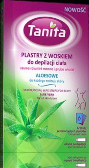 Picture of Tanita Plastry do depilacji aloesowe 1 op. 12szt.