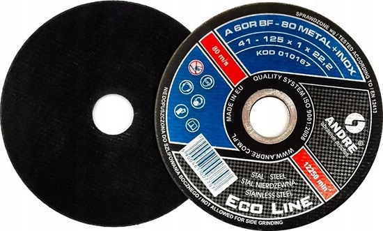 Picture of Falon-Tech TARCZA DO METALU ANDRE 125 x 1,0mm METAL/INOX ECO LINE*