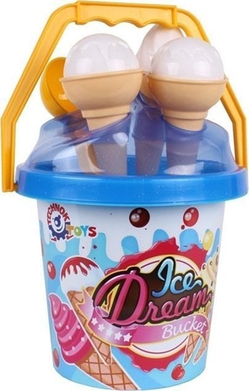 Picture of Technok Zestaw Do Piasku Lody Wiaderko Niebieskie 5743