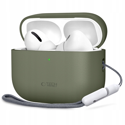 Изображение TECH-PROTECT SILICONE APPLE AIRPODS PRO 3 OLIVE GREEN