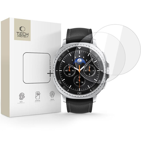 Picture of Tech-Protect Tech-Protect Glass Fit+ 2-pack tempered glass for Samsung Galaxy Watch 8 Classic 46 mm - transparent
