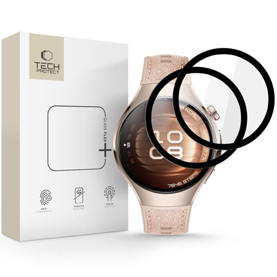 Picture of Tech-Protect Tech-Protect Glass Flex+ 2-pack hybrid glass for Huawei Watch 5 42 mm - black