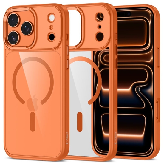 Picture of Tech-Protect Tech-Protect MagMat MagSafe Case for iPhone 17 Pro Max - Transparent Orange