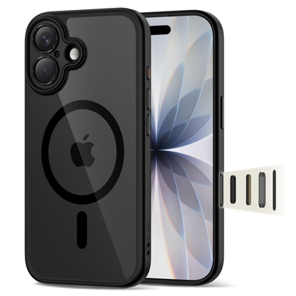Attēls no Tech-Protect Tech-Protect Magpeak Magsafe CC Case for iPhone 17 - Clear Black