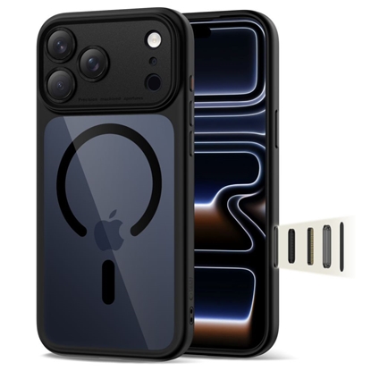 Attēls no Tech-Protect Tech-Protect Magpeak Magsafe CC Case for iPhone 17 Pro Max - Clear Black