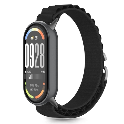 Attēls no Tech-Protect Tech-Protect Nylon Pro Strap for Xiaomi Smart Band 8 / 9 / 10 / NFC - Black