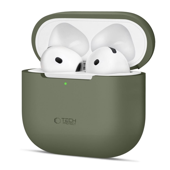 Picture of Tech-Protect Tech-Protect Silicone Case for Apple AirPods 4 - Olive