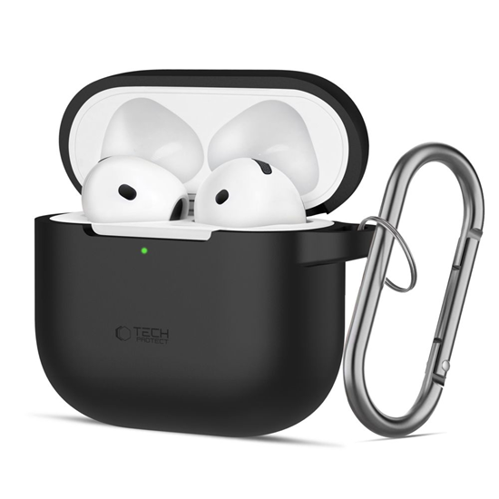 Изображение Tech-Protect TECH-PROTECT SILICONE HOOK APPLE AIRPODS 4 BLACK