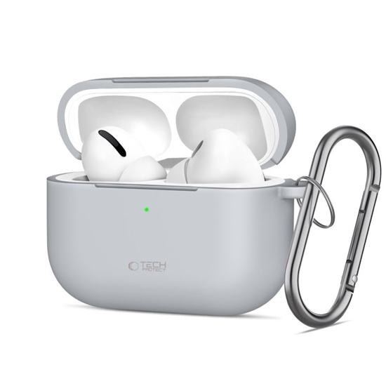 Picture of TECH-PROTECT SILICONE HOOK APPLE AIRPODS PRO 3 CRAYON GREY