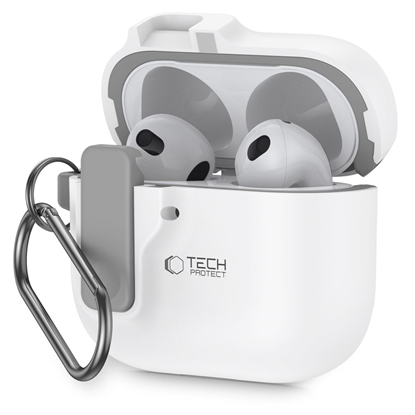 Изображение Tech-Protect TECH-PROTECT SLIM HOOK APPLE AIRPODS 4 WHITE