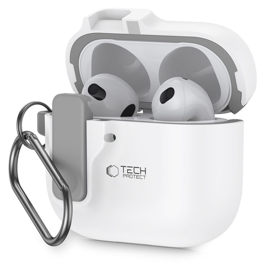 Изображение Tech-Protect TECH-PROTECT SLIM HOOK APPLE AIRPODS 4 WHITE